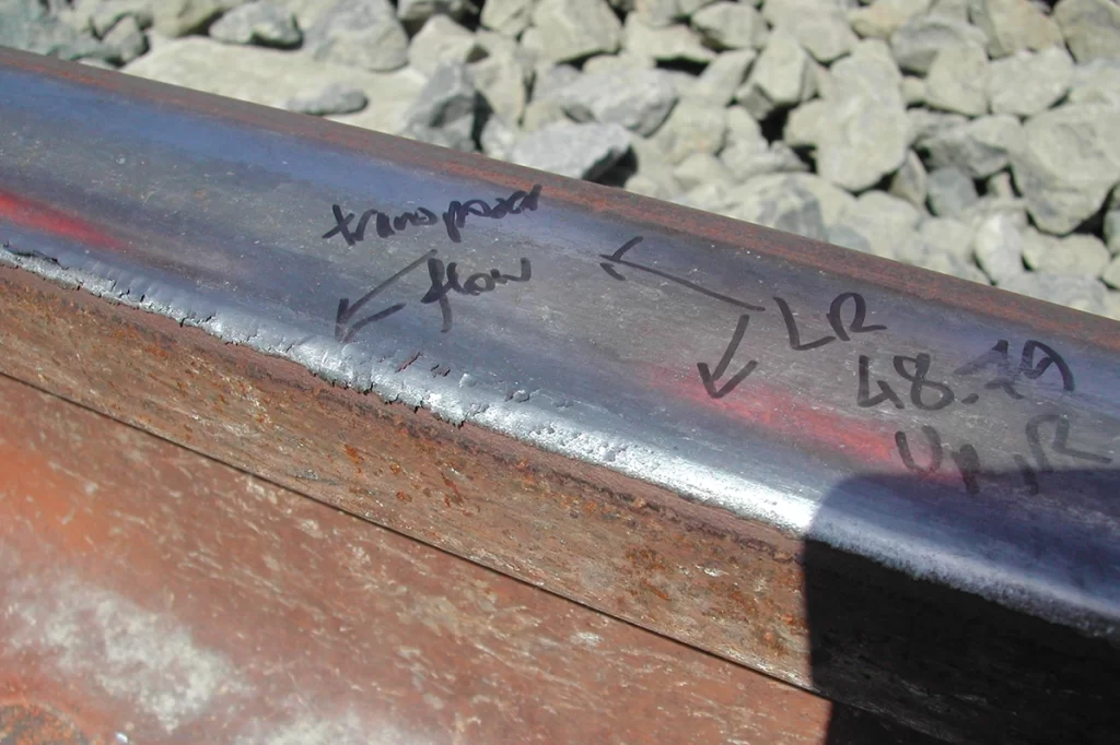 Photo of flowed rail